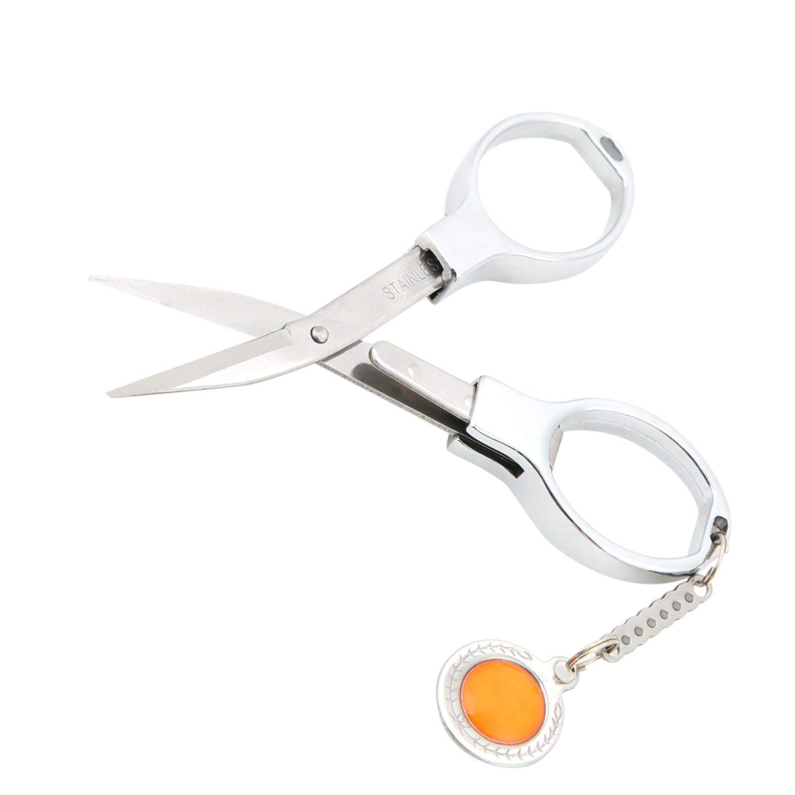 Durable Portable Safety Travel Scissors - Compact Keychain Scissor Tool for Home, Office & Outdoor Adventures | Perfect for Camping, Hiking, First Aid Kits & Craft Projects