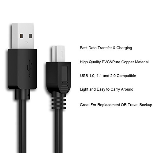 MaxLLTo™ USB Charger & Data Sync Cable for Sony NWZ-E384/NWZ-E385 MP3 Player - Fast Charging & File Transfer - Perfect for Travel, Work & Music Lovers