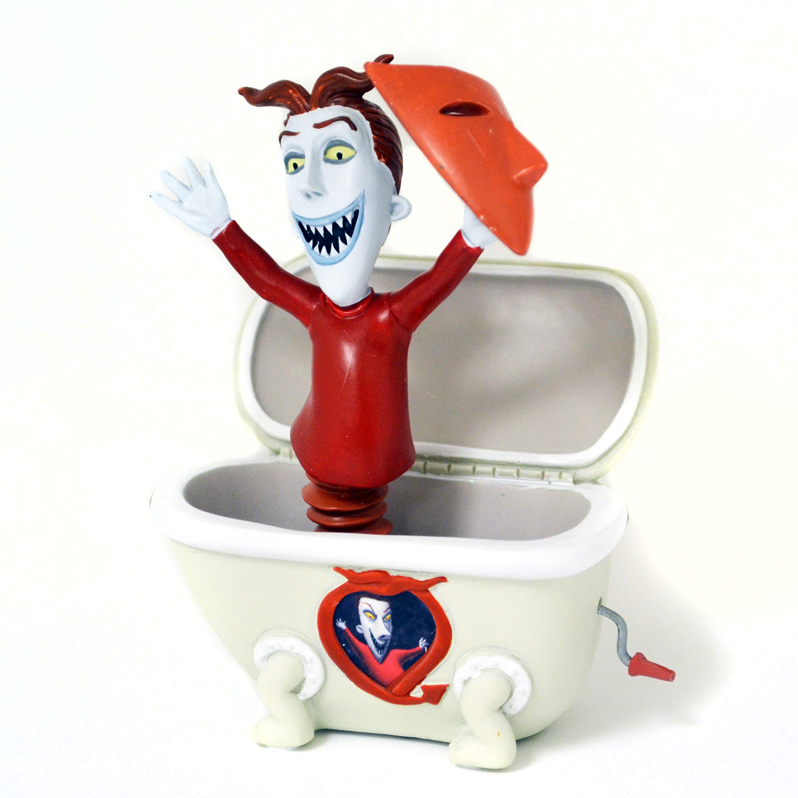 Disney The Nightmare Before Christmas Jack-In-The-Box Resin Figurine - Exclusive Collectible from The Hamilton Collection | Perfect for Halloween Decor, Christmas Display, and Disney Fan Gifts