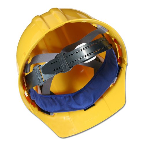 Chill-Its Evaporative Cooling Hard Hat Liner - Solid Blue (Pack of 24) | OSHA Approved Cooling Headband for Construction, Mining & Outdoor Work