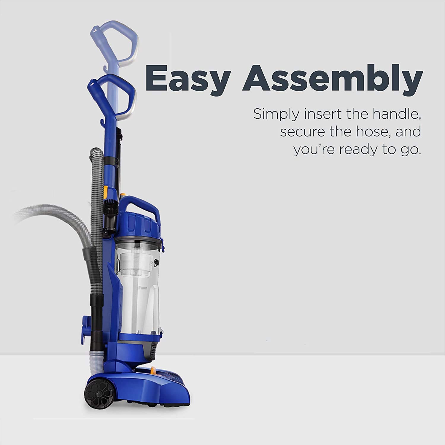 Eureka PowerSpeed NEU182C Bagless Upright Vacuum Cleaner - Lightweight for Home, Pets & Cars, 5 Height Adjustments for Carpets & Hard Floors (Blue) | Perfect for Pet Hair Removal & Deep Cleaning