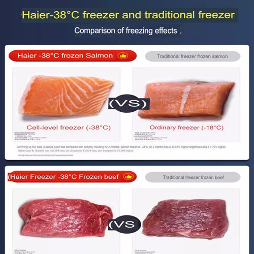 Haier 429 GH PT Commercial Freezer - 429L Capacity, -38°C Ultra-Low Temperature, 2-Year Warranty - Ideal for Restaurants, Grocery Stores & Food Businesses