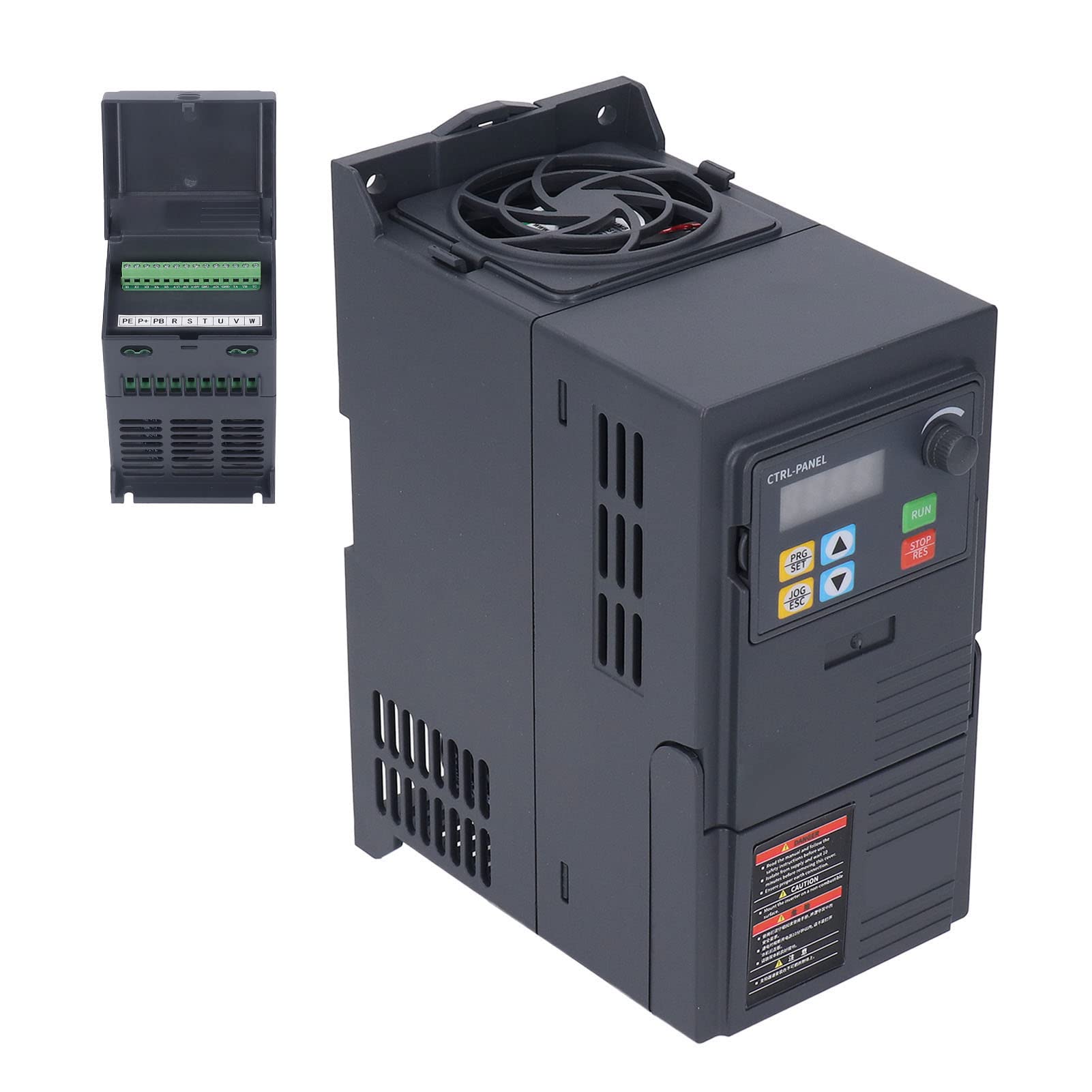 220-240V Single Phase to Three Phase VFD Converter, 2.2KW Variable Frequency Drive with 0-240V Output for Motor Control - Perfect for CNC, Lathes, Pumps & Industrial Automation