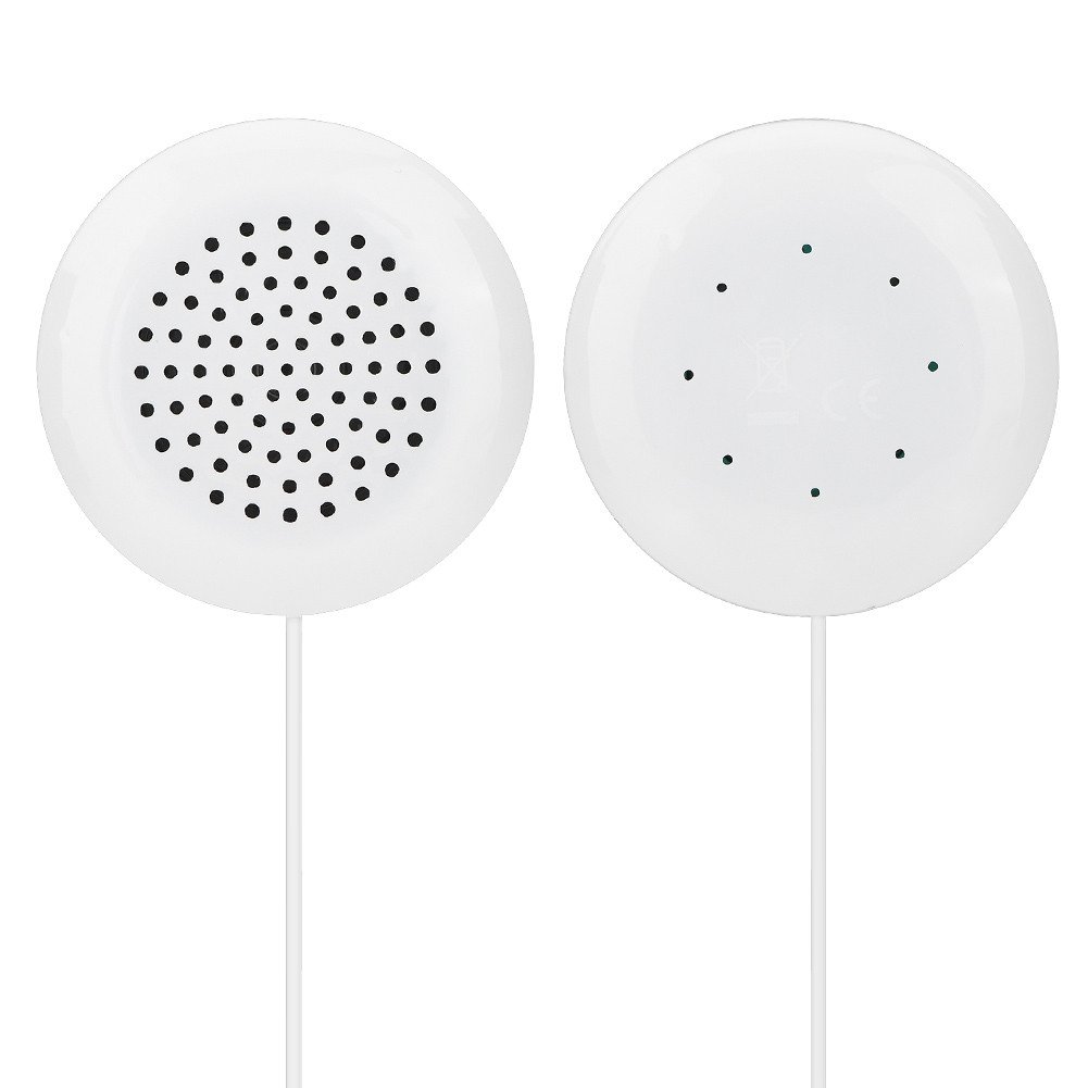 5 Pack White ABS Portable Pillow Speaker - Mini Stereo Speaker with 3.5mm Plug for MP3/MP4/Smartphones/CD Players - Travel, Bedroom & DIY Audio Projects - Perfect for Relaxation, Home Decor and Gift Giving
