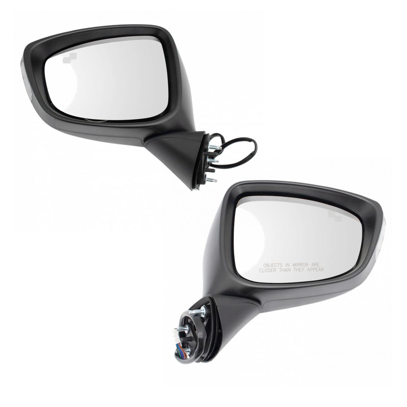 Heated Side Mirror Set with Blind Spot Detection for 2013-2015 Mazda CX-5 - Driver & Passenger Side Replacement (MA1320226 MA1321226) - Perfect for Winter Driving & Enhanced Safety
