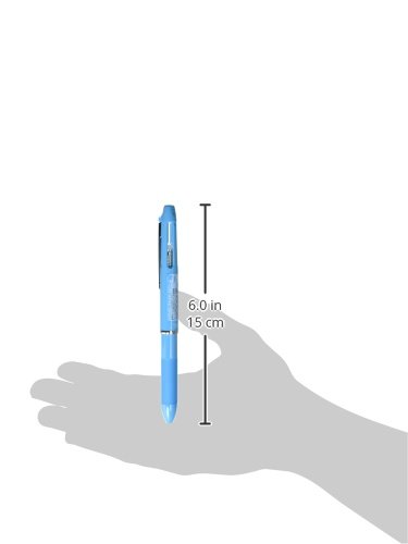 Hi-Tec-C Coleto 500 Multi-Pen Light Blue Body (LHKC-50C-LB) - Premium Refillable Ballpoint Pen for Office, School & Note Taking
