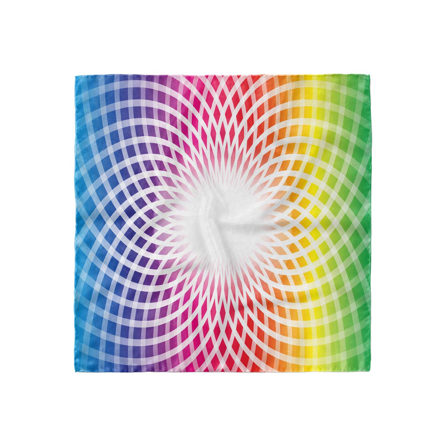 Ambesonne Colorful Hair Scarf - Magic Fantasy Flower Print Head Wrap for Women, Boho Style Bandana for Summer, Beach, Yoga & Outdoor Activities