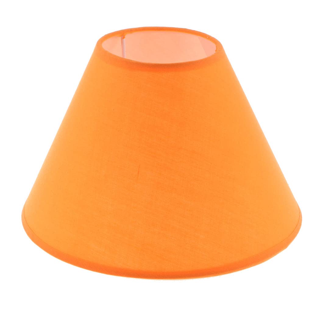 Baoblaze Orange Table Lamp Shade - Modern Lampshade Cover for Bedside & Desk Lighting, Home Decor - Perfect for Bedrooms, Living Rooms, and Offices