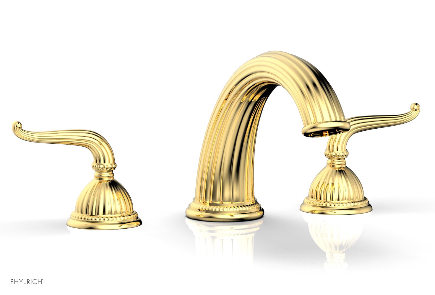 GEORGIAN & BARCELONA Deck Tub Set with Lever Handles K1141P - Modern Bathroom Faucet for Outdoor Deck, Patio or Garden