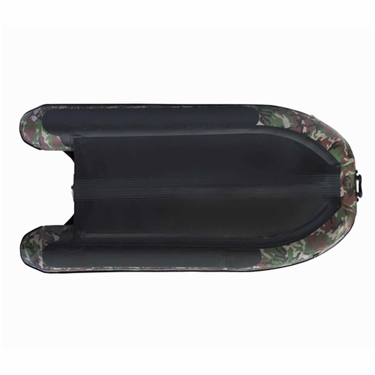 Aleko PRO 10.5 ft Inflatable Fishing Boat with Aluminum Floor & Front Rod Holders - Camouflage Design for Lake, River & Saltwater Angling