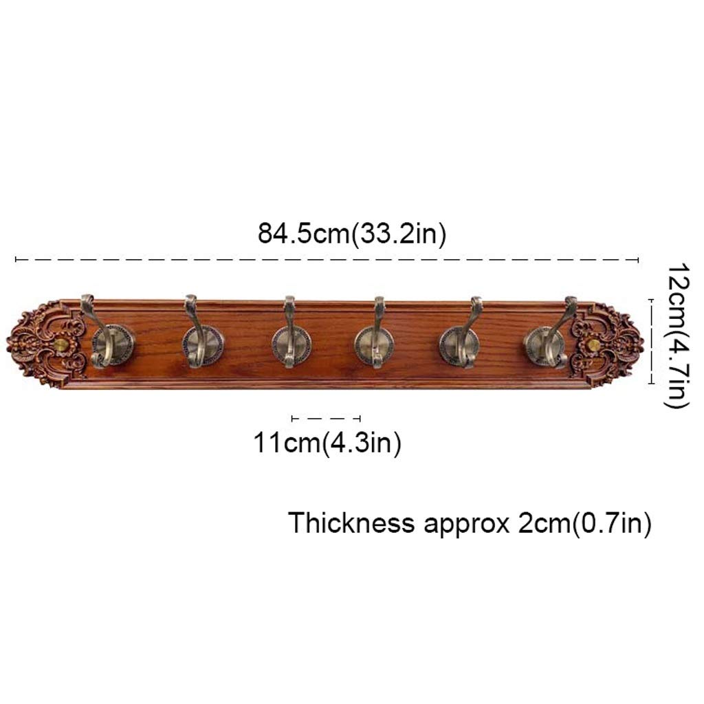 Premium Wall Mounted Coat Rack Organizer - European Style Luxury Coat Hooks for Jackets, Hats & Umbrellas - Space Saving Entryway Storage Solution for Home, Office & Hotel Use (Multiple Sizes Available)