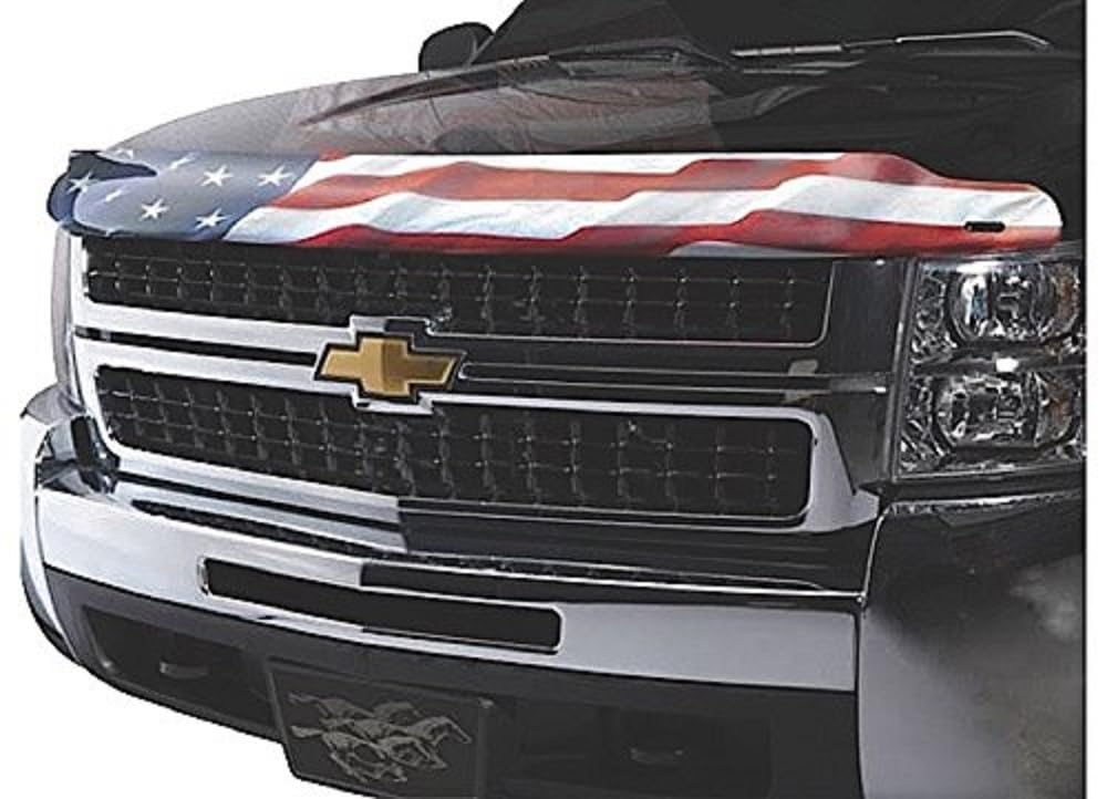 Stampede Vigilante Hood Protector - High Profile American Flag Design (No Eagle) for 2015-2022 GMC Canyon | Model 2057-41 | Durable Hood Guard for Off-Road Protection & Style Enhancement