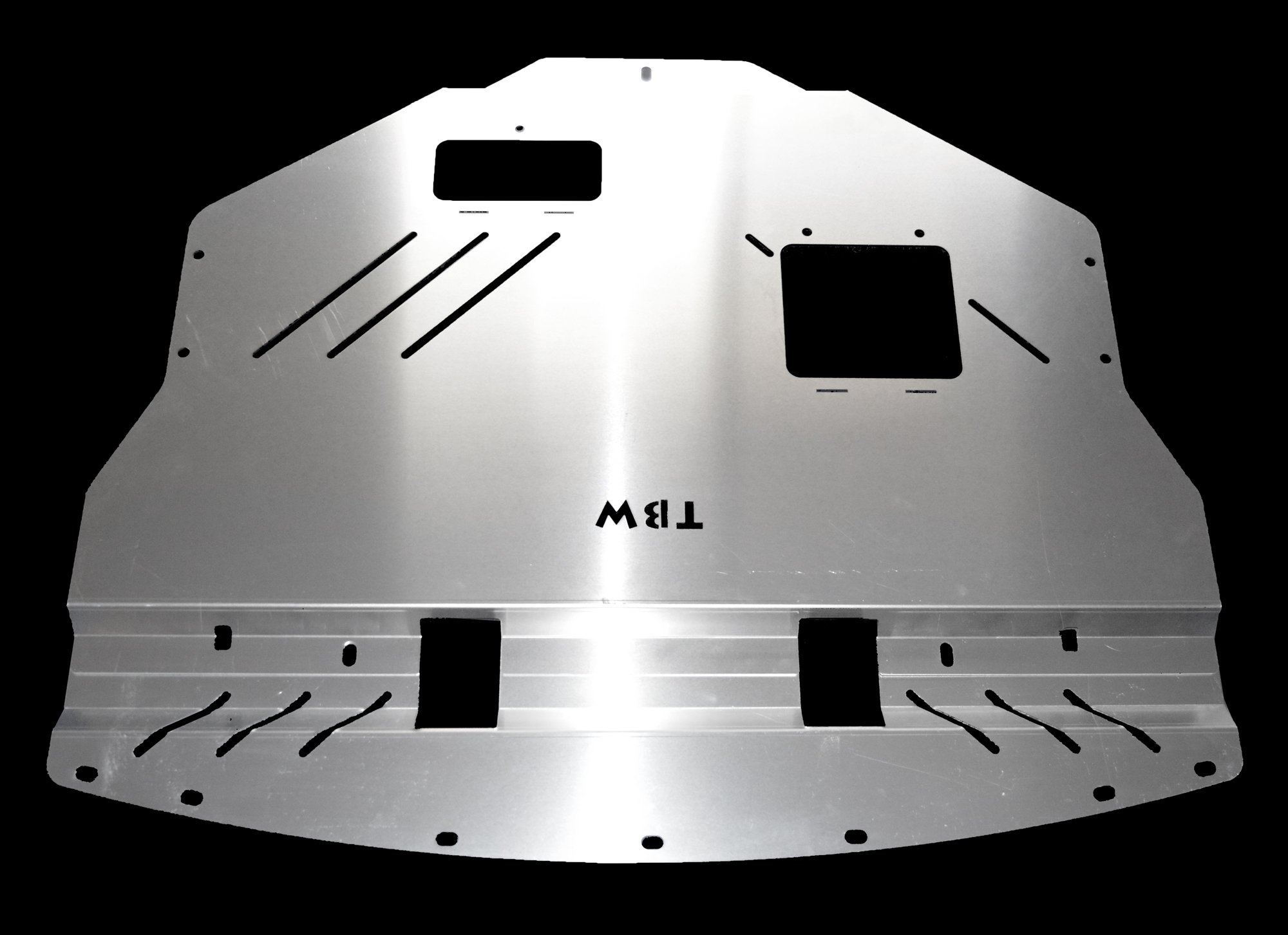 TBW Aluminum Under Tray Skid Plate for 2011-2014 Subaru WRX & STI - Heavy Duty Engine Protection for Off-Road & Rally Racing