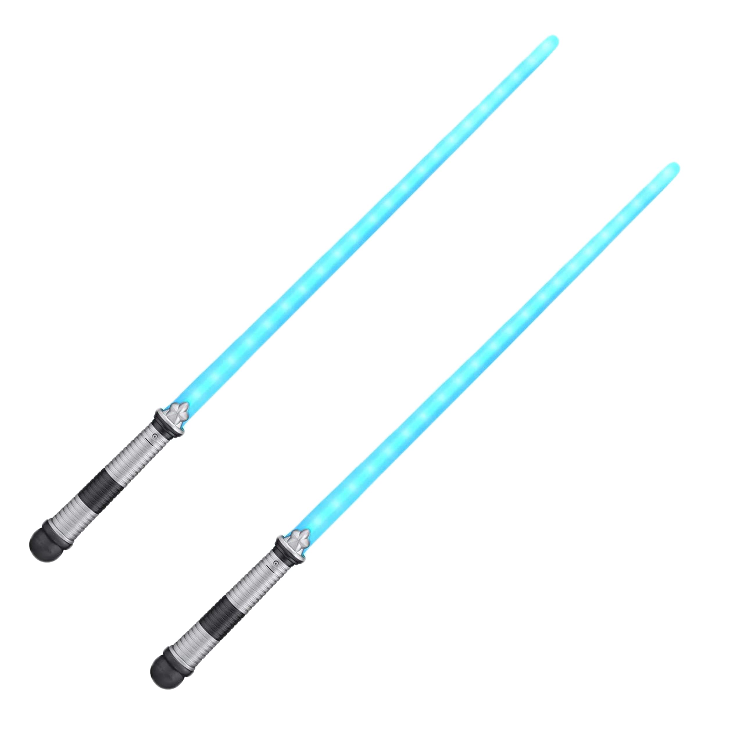 Blinkee 4 Pack LED Light Up Blue Light Saber for Kids - Glow in The Dark Party Favors, Cosplay Costume Accessories & Star Wars Themed Birthday Gifts