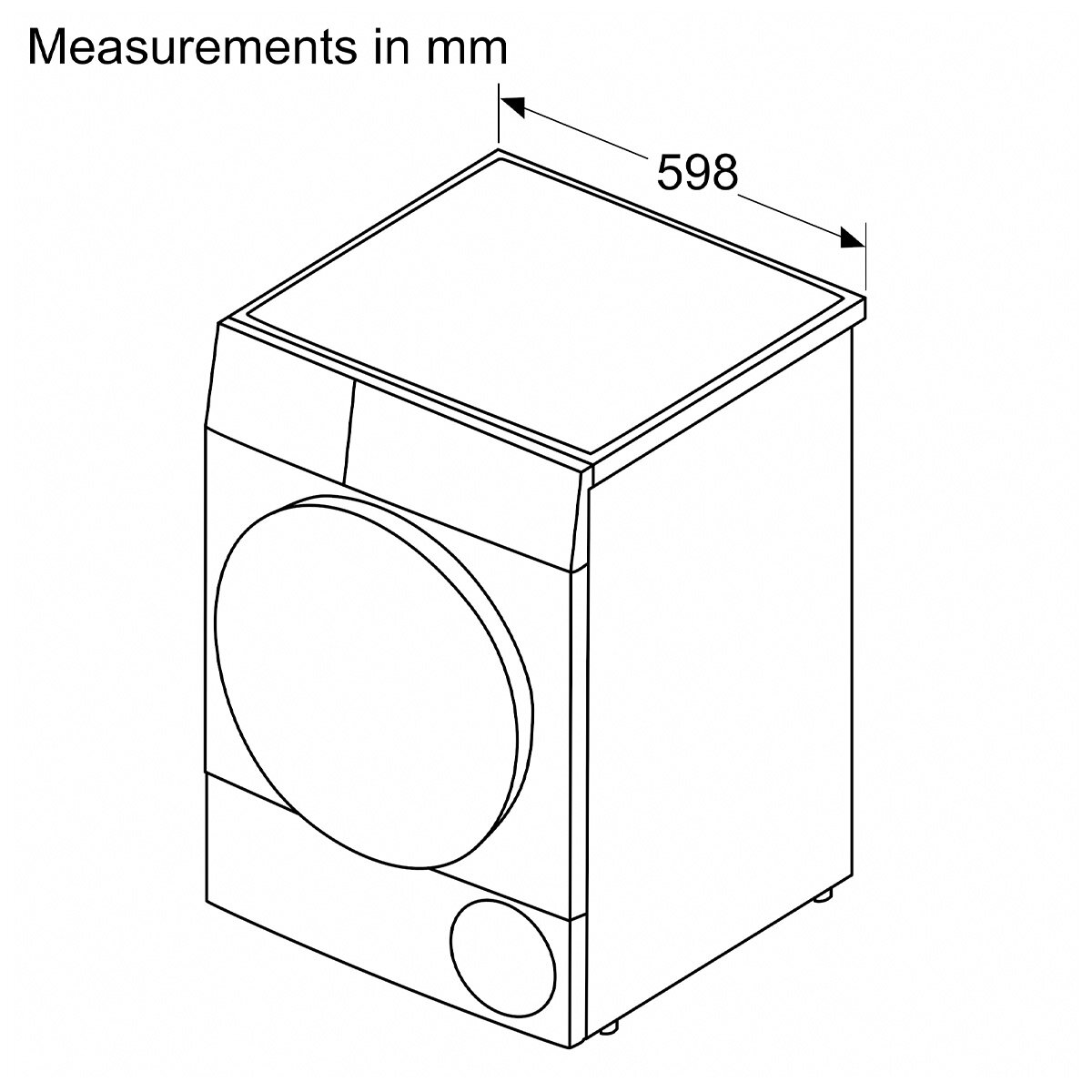 Bosch Series 8 8kg Heat Pump Dryer WQB235B8AU - Energy Efficient Laundry Solution for Home & Apartment Use