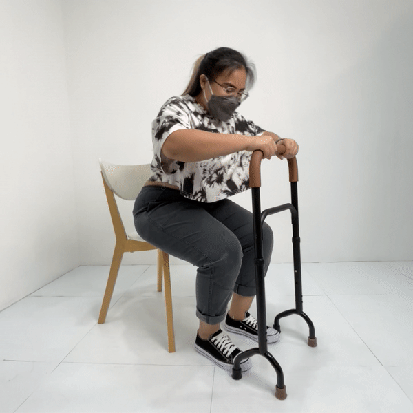 Rock Steady Cane - Premium Adjustable Walking Cane for Seniors & Adults with Non-Slip Rubber Tip - Ideal for Hiking, Travel & Daily Mobility Support