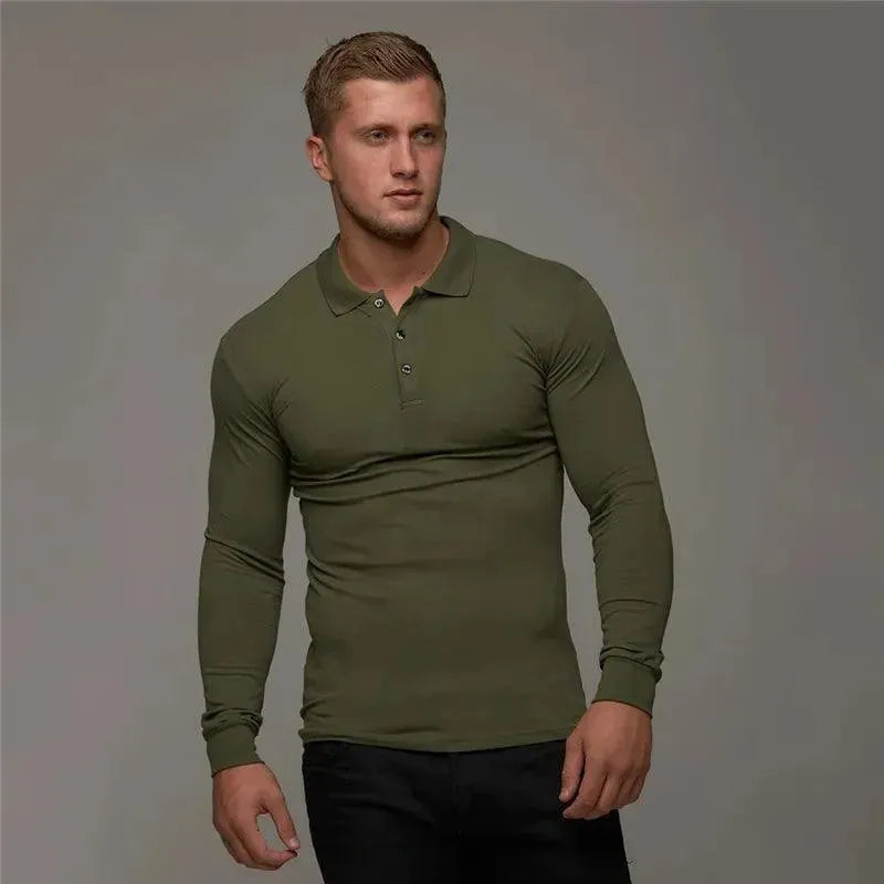 Classic Fitness Cotton Men's Polo Shirt - Breathable & Comfortable Workout Shirt for Gym, Running & Casual Wear