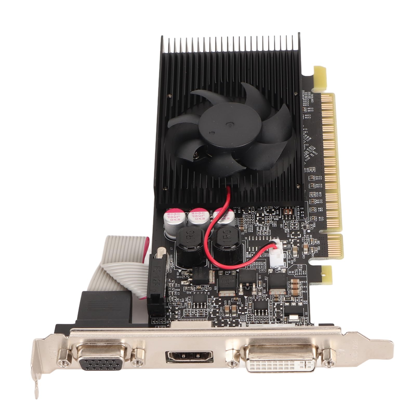 Tosuny GT210 1GB DDR3 64bit Gaming Graphics Card with Cooling Fan - 589MHz/1000MHz, DirectX 10.1 Support, DVI & VGA Output - Ideal for Office Work, Casual Gaming & Home Theater PCs