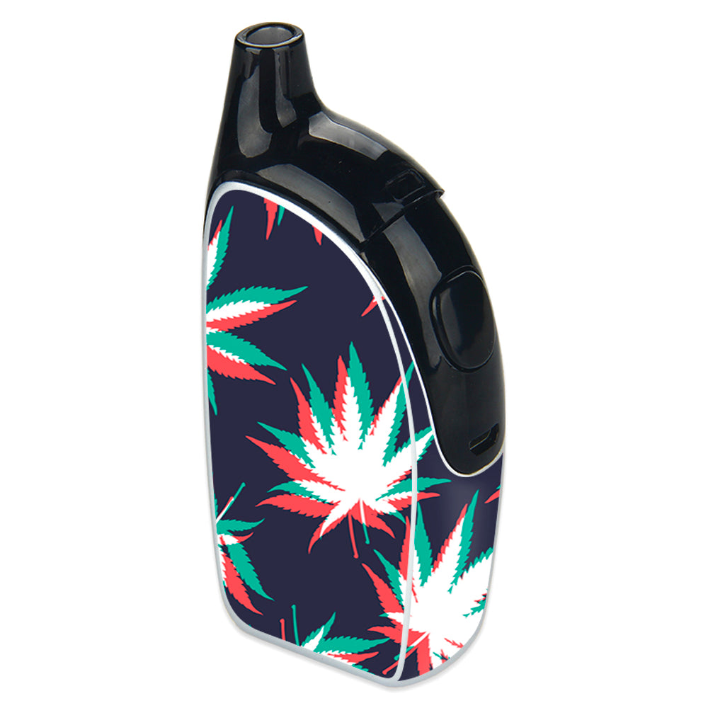 Joyetech Penguin Skin with 3D Holographic Weed Leaf Design - Durable Vape Cover for Joyetech Penguin Pod System - Perfect for Vaping Enthusiasts & Cannabis Lovers