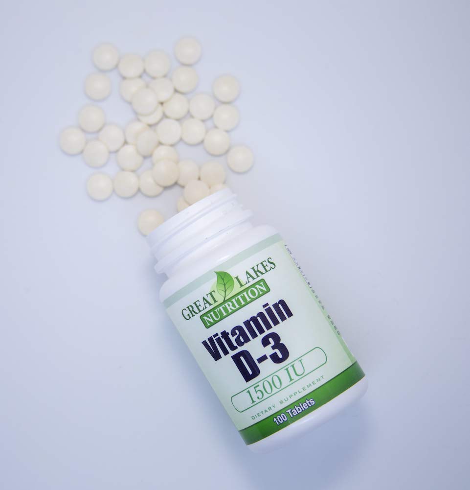 High Potency Vitamin D3 1,500 IU (3 Pack) - Supports Immune System & Bone Health - 300 Softgels by GL Nutrition - Ideal for Daily Supplement & Immune Support