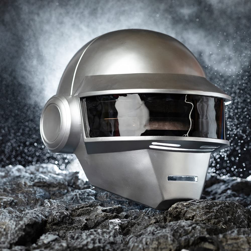 Daft Punk Helmet Replica - Resin Thomas & Guy Manuel Cosplay Mask for Men | Collectible Costume Accessory for Halloween, Fan Conventions & Themed Parties