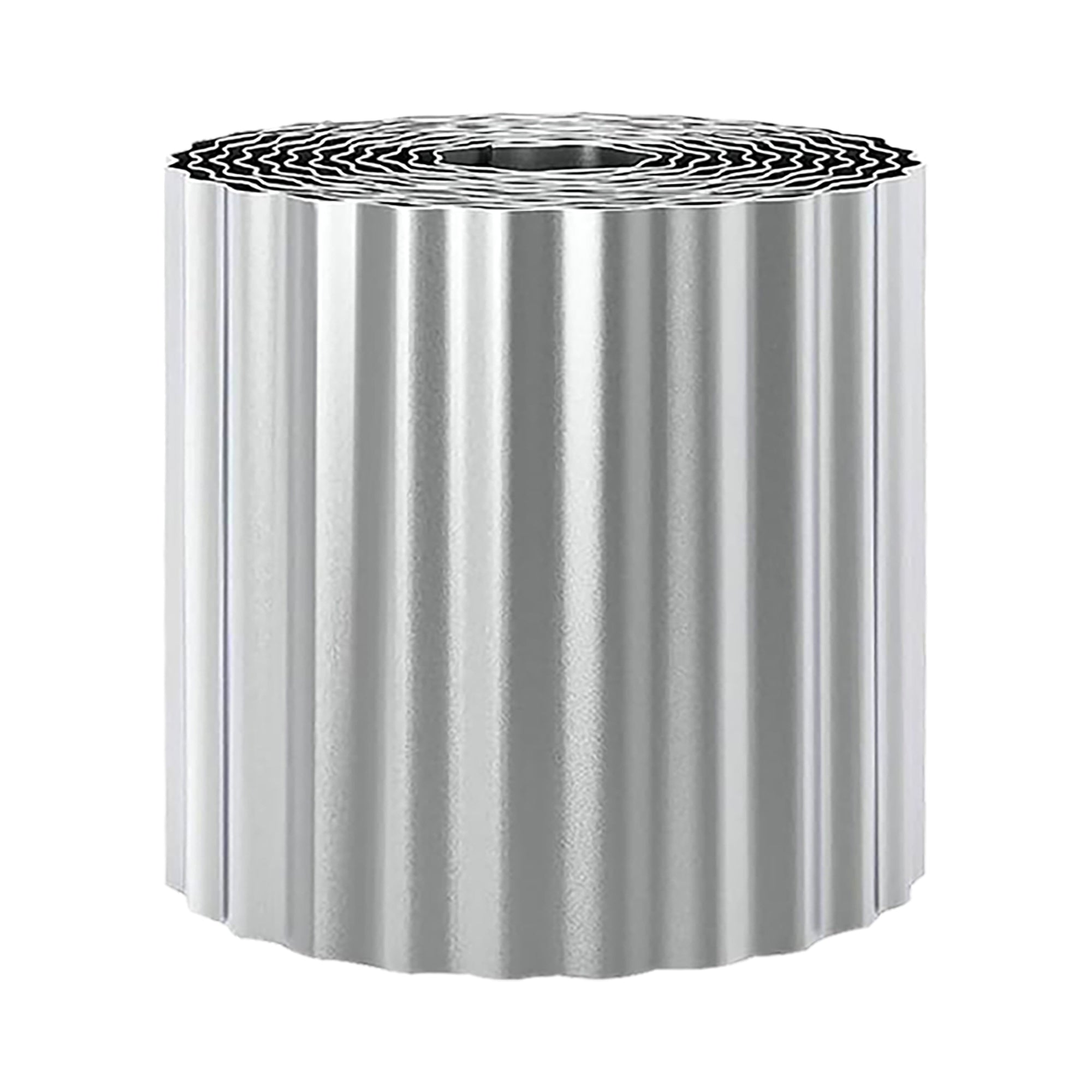 10 x 120 Inch Heavy Duty Galvanized Metal Garden Edging - Corrugated Landscape Border for Lawns, Flower Beds & Driveways - Rustproof Rolled Edge Design, Easy DIY Installation - Perfect for Yard Landscaping & Garden Decor