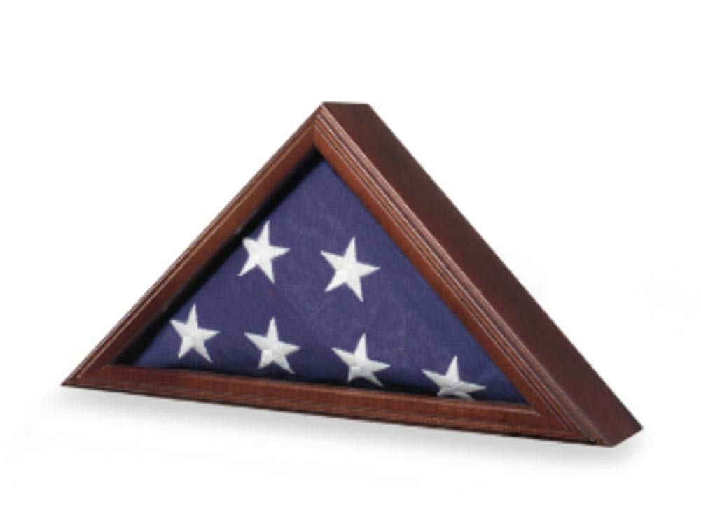 Premium Wooden Air Force Flag Display Case - Handcrafted Military Shadow Box for American Flag - Perfect for Home, Office, or Memorial Display