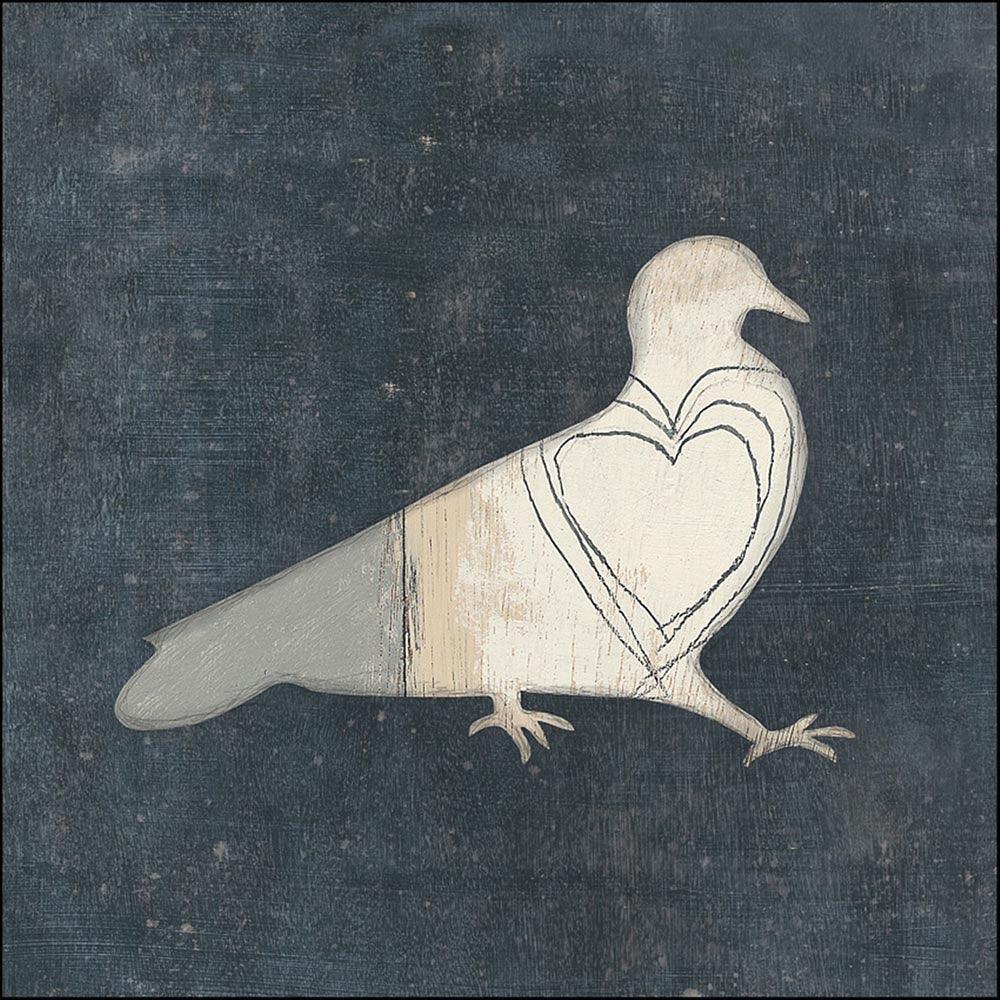 Heartwarming Bird Art Print - Big Heart Gallery Wrap Canvas - Perfect for Home Decor & Gifts