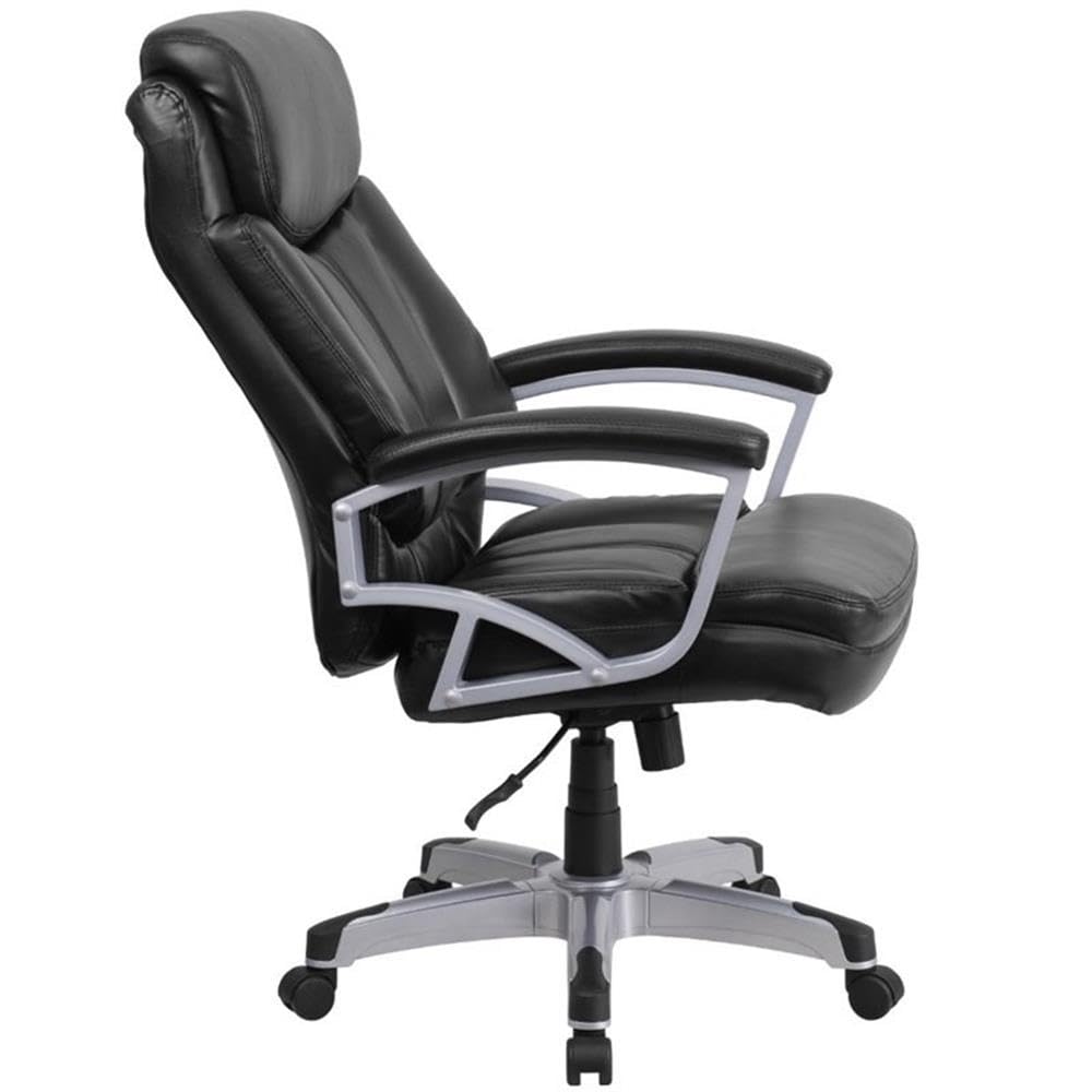 UrbanPro Big and Tall Leather Swivel Office Chair - Black Executive Chair for Heavy Duty Use - Perfect for Home Office, Gaming & Conference Rooms