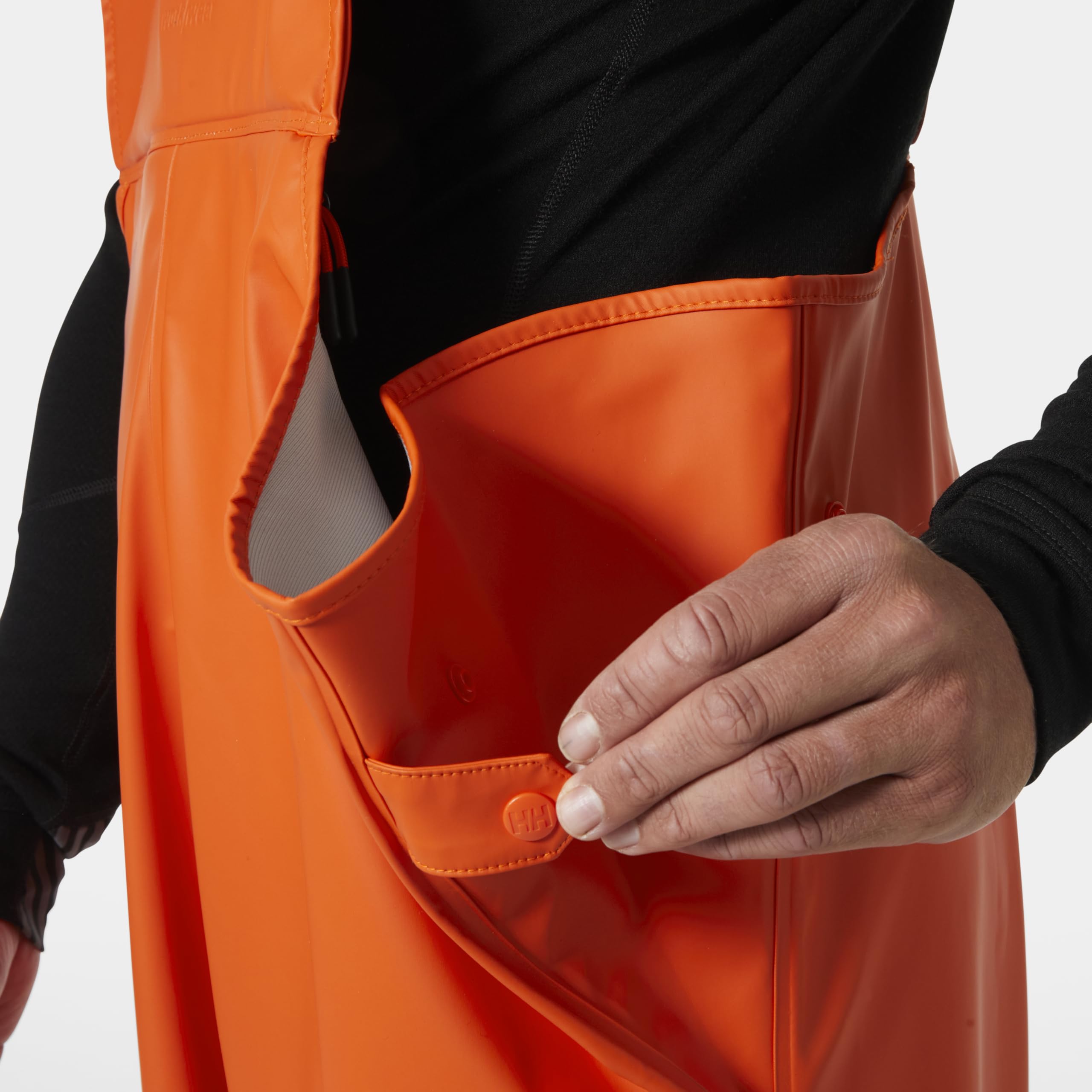 Helly-Hansen Men's Gale Waterproof Work Bib Pants - Heavy-Duty Polyester/Polyurethane Construction for Maximum Mobility & Protection - Ideal for Construction, Fishing & Outdoor Work
