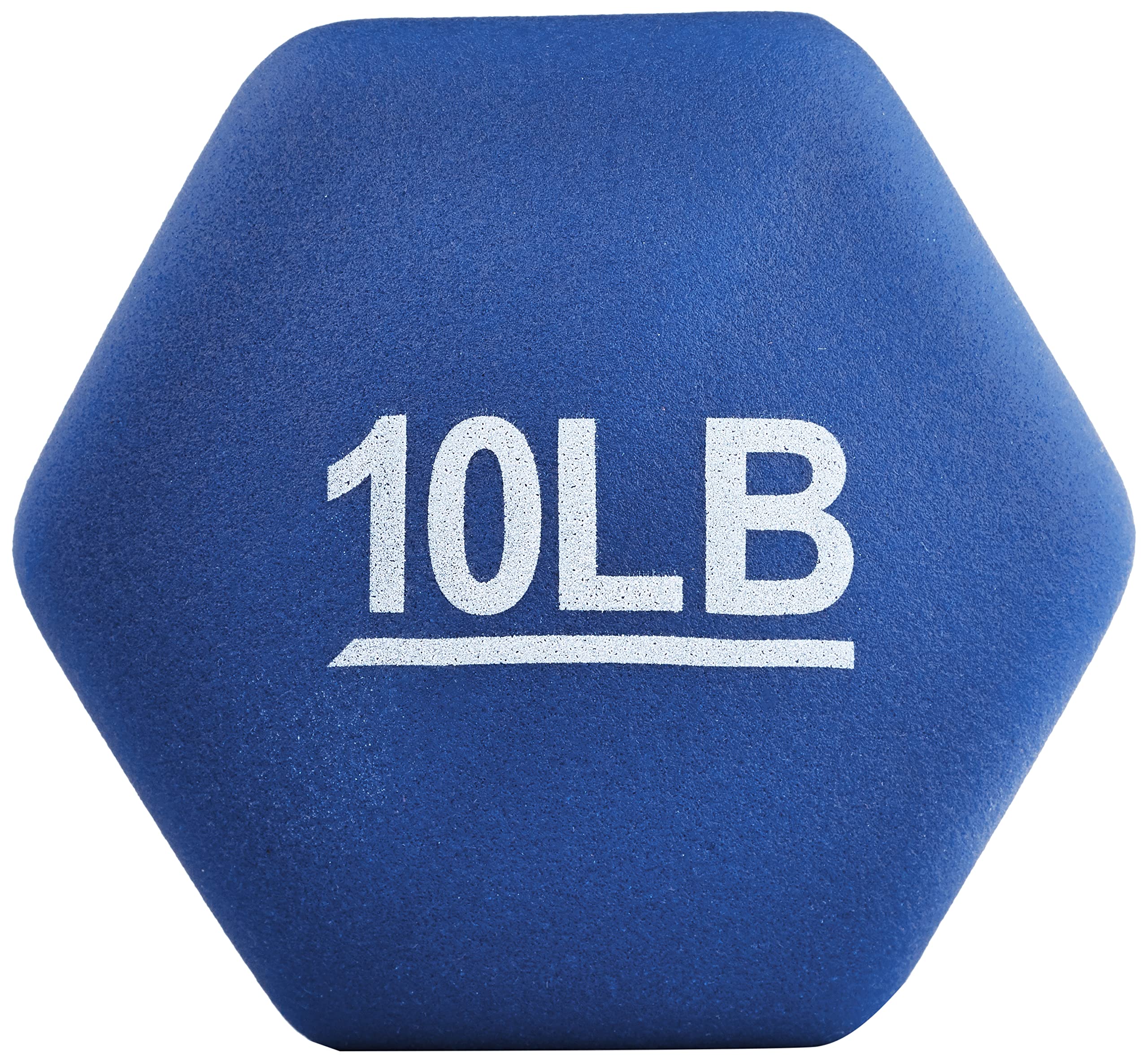 Amazon Basics Neoprene Dumbbell Hand Weights - Set of 2, 5 lbs Each for Home Gym, Strength Training & Fitness Workouts - Non-Slip Grip, Ideal for Women & Men
