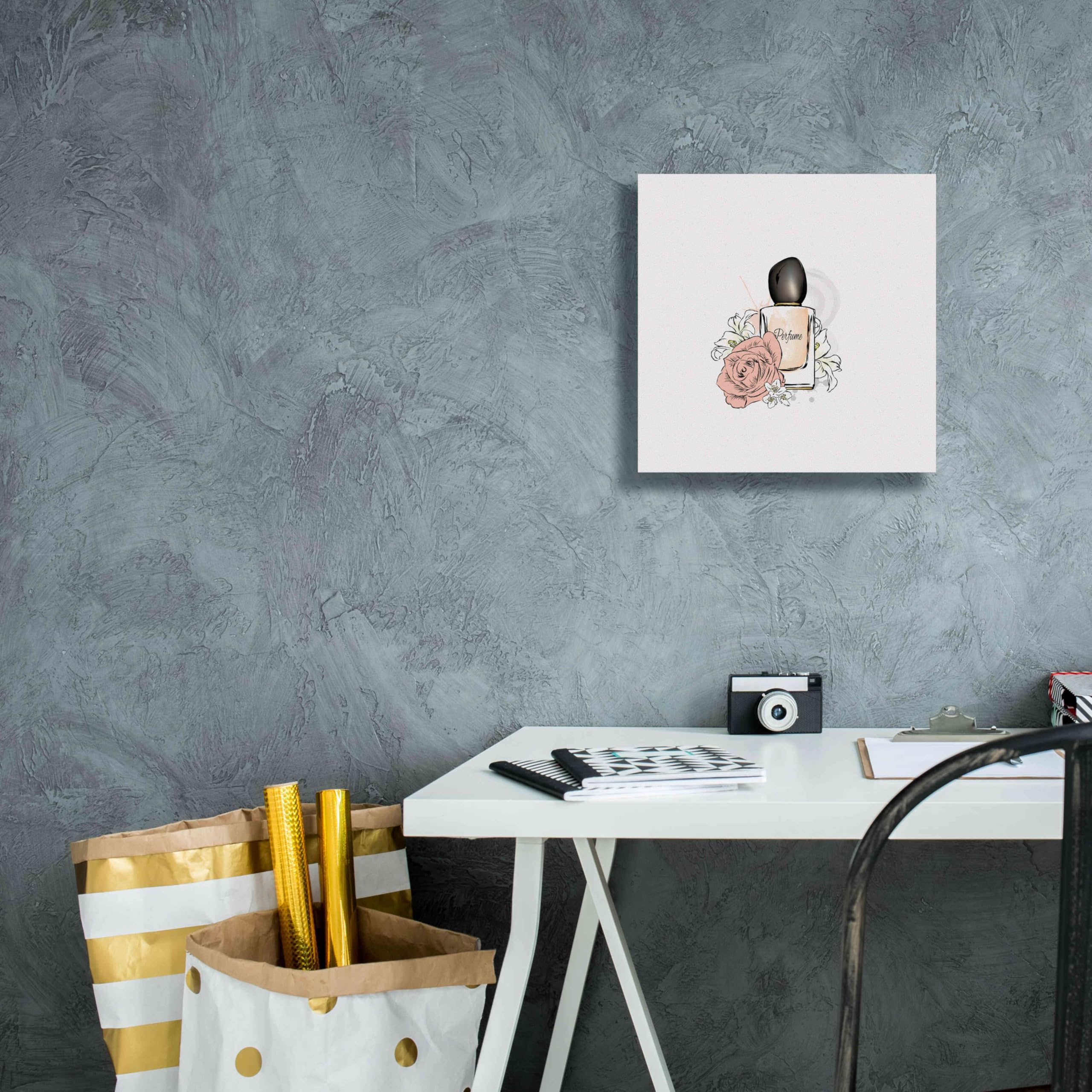 Epic Graffiti 'Perfume I' by Incado - Premium Giclee Canvas Wall Art Print 12x12 Inches - Modern Home Decor for Living Room, Bedroom & Office
