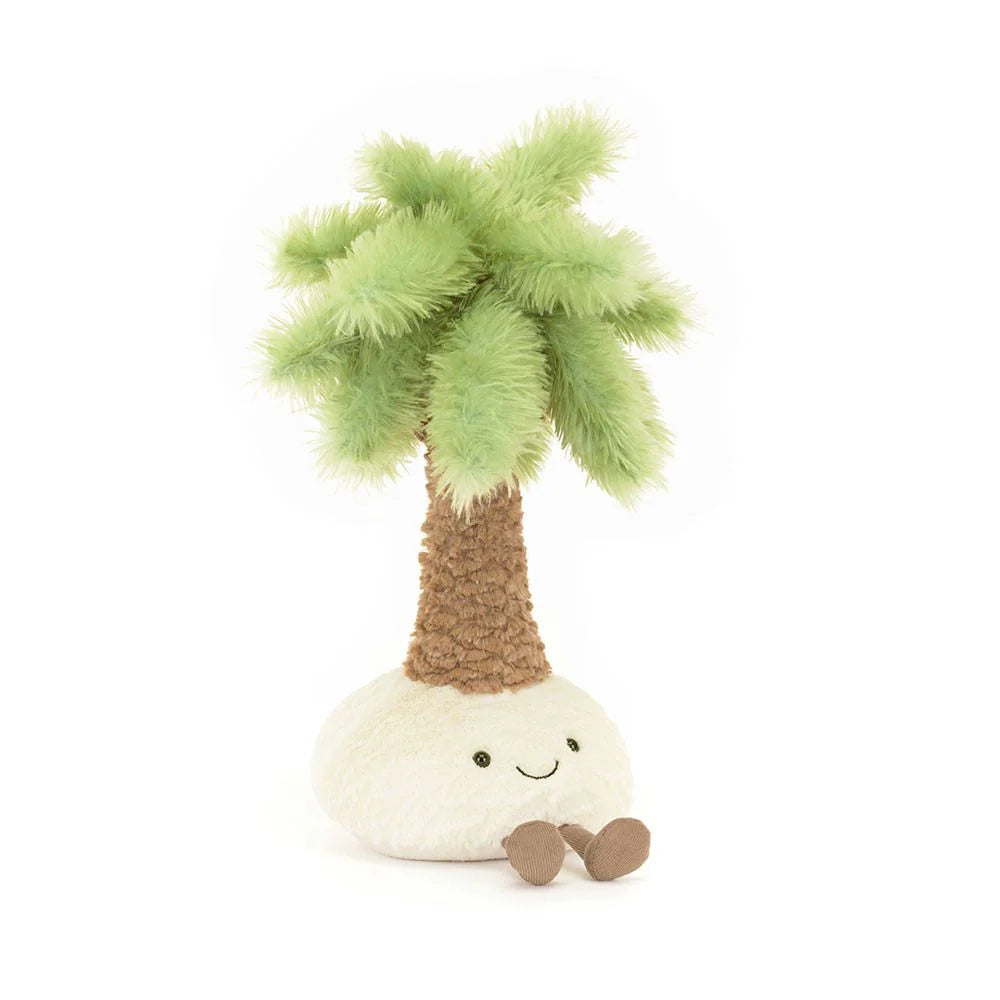Jellycat Amuseables Pammie Palm Tree Plush Toy - Soft & Cuddly Stuffed Animal for Kids & Adults - Perfect for Nursery Decor, Gift Giving & Travel Companions