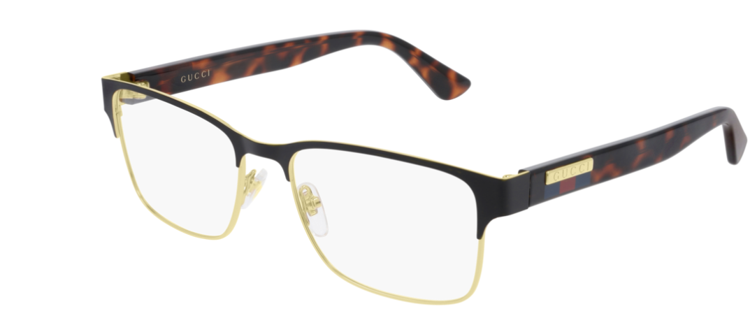 Gucci GG 0750O 002 Havana Rectangle Unisex Eyeglasses - Stylish Prescription Glasses & Sunglasses for Men & Women - Perfect for Work, Driving, and Fashion Accessories
