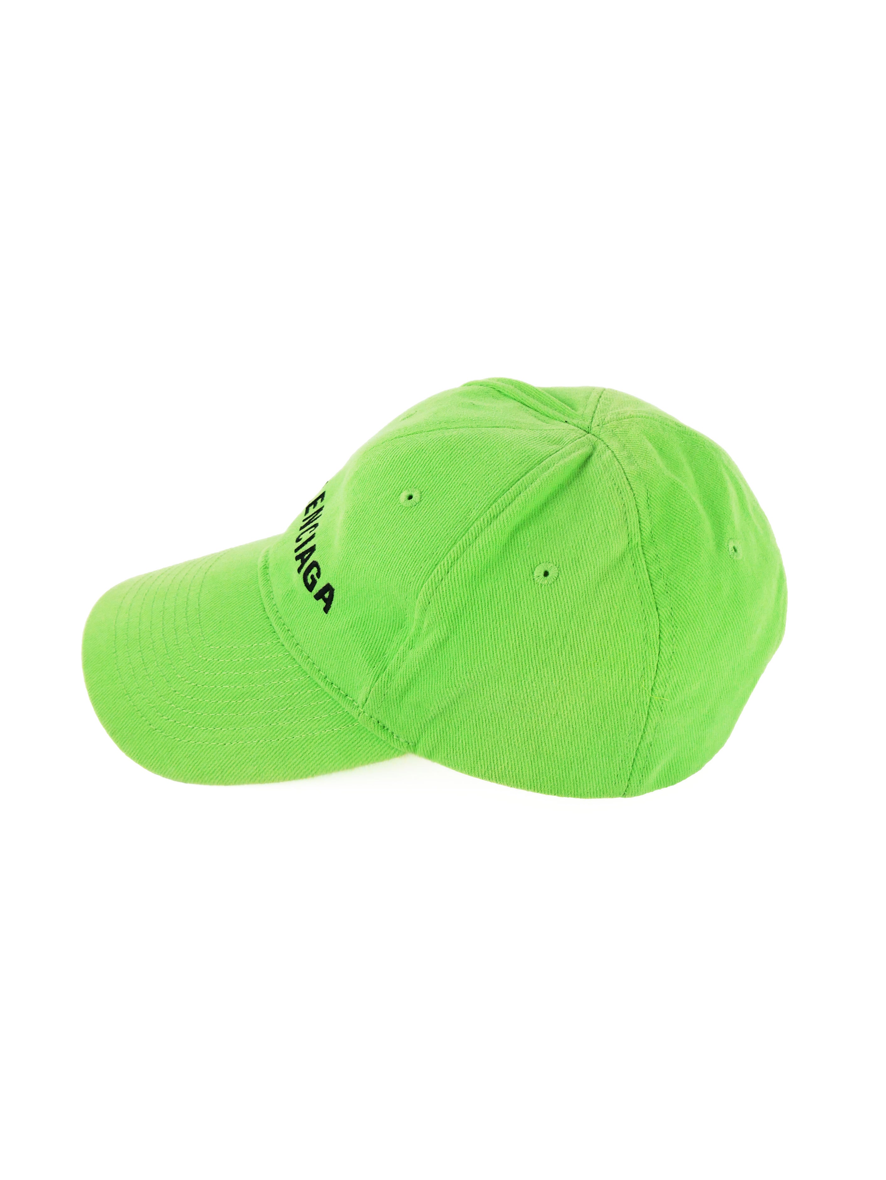 Balenciaga Green Logo Cap for Men & Women - Stylish Designer Baseball Hat for Fashion & Outdoor Activities