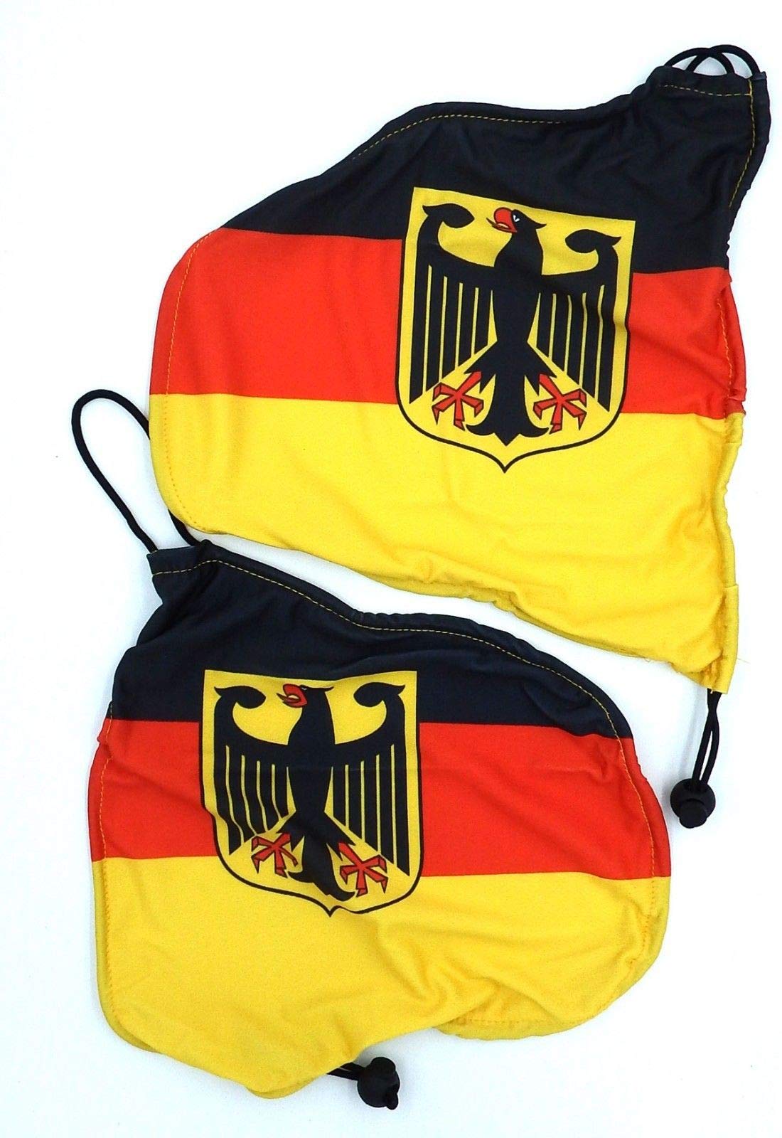 German Eagle Car Mirror Flag Covers - Set of 2 | Patriotic Auto Accessories for Side Mirrors | Perfect for German Car Enthusiasts & National Pride Displays
