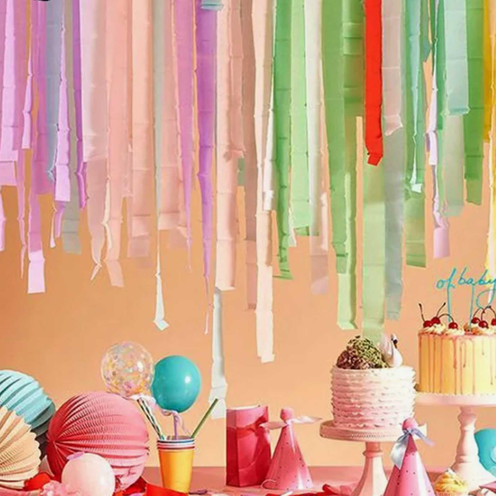 GAKA Red Crepe Paper Streamers - 12 Rolls Bulk Pack | Vibrant Party Decorations for Birthday, Wedding & Festival Celebrations | Perfect for DIY Backdrops, Ceiling Decor & Photo Booth Backgrounds