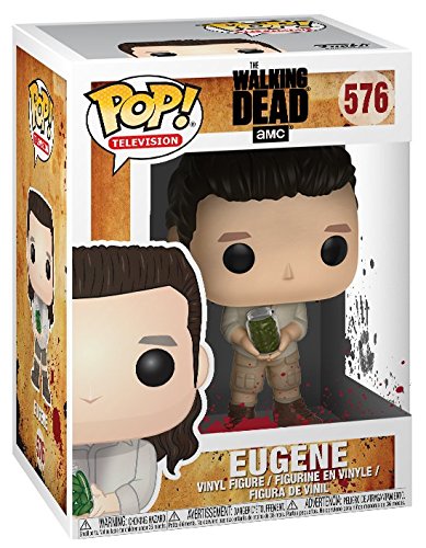 Funko Pop! The Walking Dead Eugene #576 Vinyl Figure with Pop Protector Case - Collectible Action Figure for TV Show Fans, Perfect for Display & Gifts