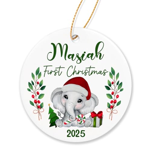 Elephant First Christmas Ornament