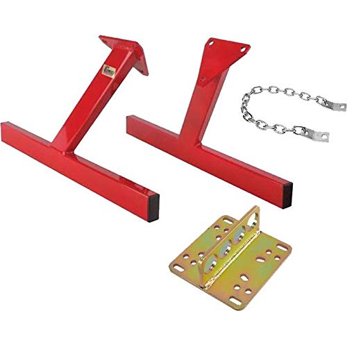 Speedway Engine Storage Stand with Lift Plate & Chain - Compatible with SBC V8 Engines - Perfect for Garage Storage, Engine Rebuilds & Automotive Workshops