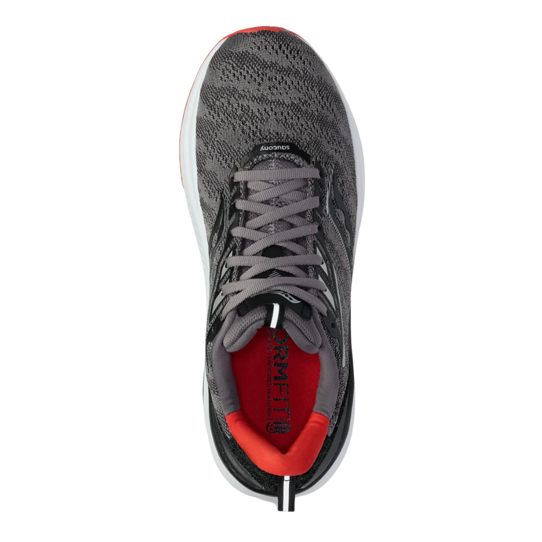 Men's Echelon 9 Running Shoes - Charcoal/Red Sky Colorway - Regular Width for Jogging, Gym Workouts & Daily Wear