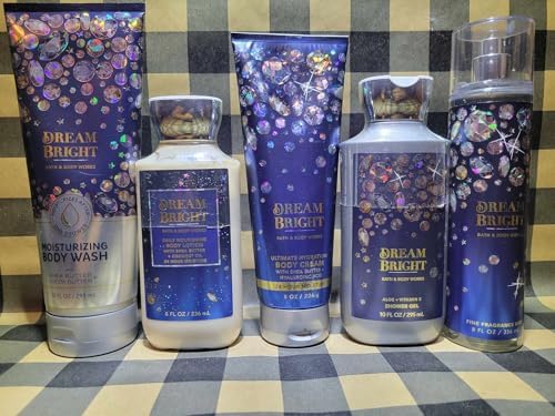 5-Piece Dream Bright Fragrance Mist, Lotion & Body Wash Gift Set - Luxurious Bath & Shower Essentials for Women, Perfect for Gifts & Self-Care Rituals