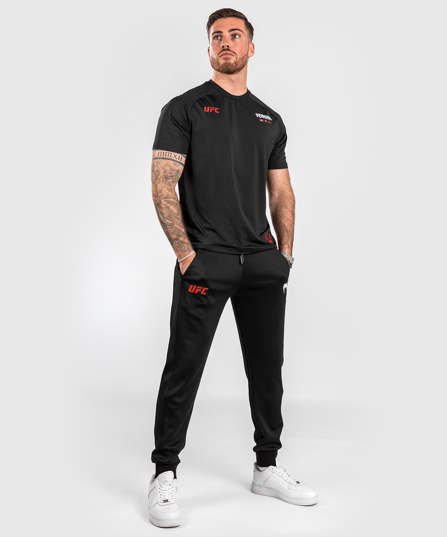 Venum UFC Adrenaline Fight Week Men's Performance Jogging Pants - Black | MMA Training, Gym Workout & Casual Streetwear