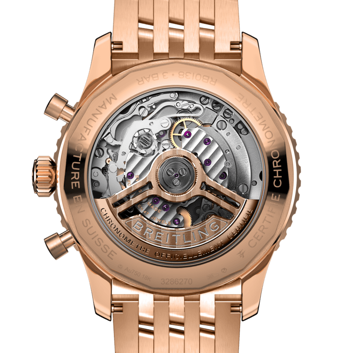 Breitling Navitimer B01 Chronograph 43mm 18K Rose Gold Men's Luxury Watch - Perfect for Business, Aviation & Special Occasions