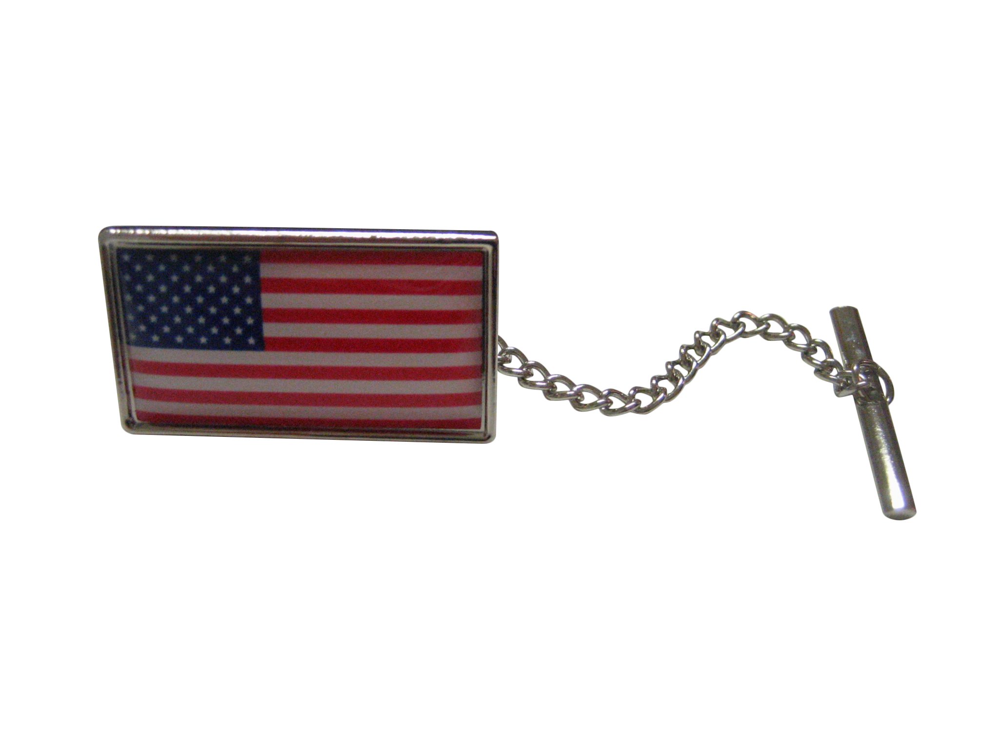 USA Flag Design Tie Tack - Patriotic Lapel Pin for Men & Women - Perfect for Business, Weddings & Formal Events