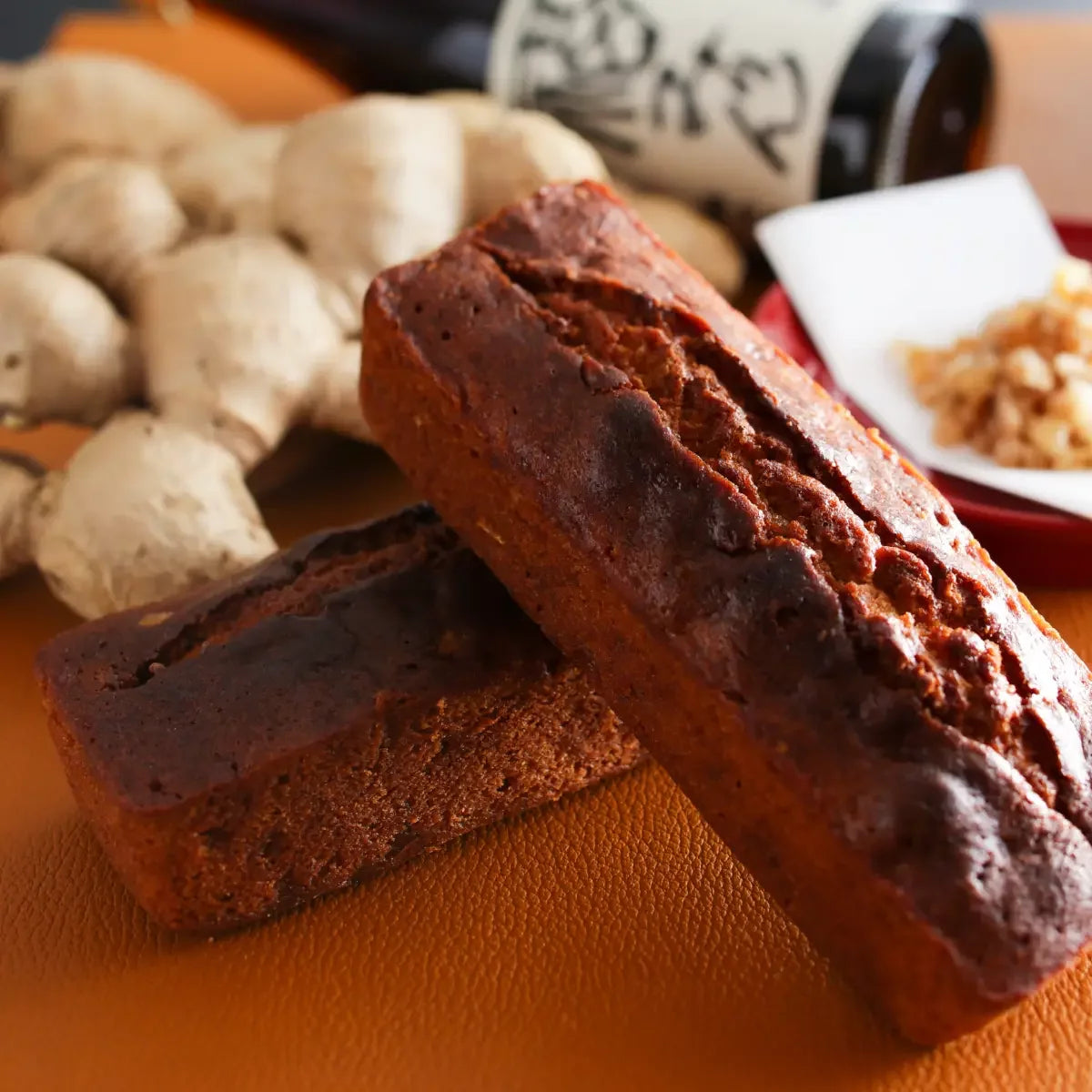 Handmade Ginger Pound Cake with 3-Year Aged Mirin - 260g | Authentic Japanese Dessert for Tea Time, Gifts & Special Occasions