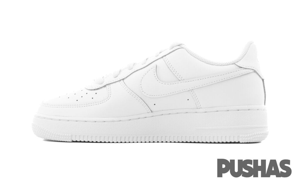 Nike Air Force 1 LE 'Triple White' Sneakers (2022) - Men's Premium White Leather Basketball Shoes for Casual Wear & Street Style