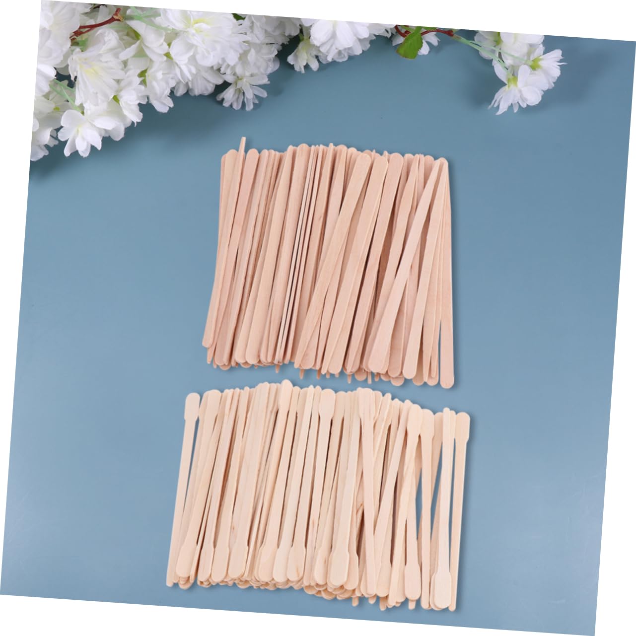 600pcs Hair Removal Waxing Kit - Wooden Wax Applicator Sticks, Wax Spatulas & Lotion Scraper for Face & Body - Perfect for DIY Waxing, Salon Use & At-Home Hair Removal Treatments