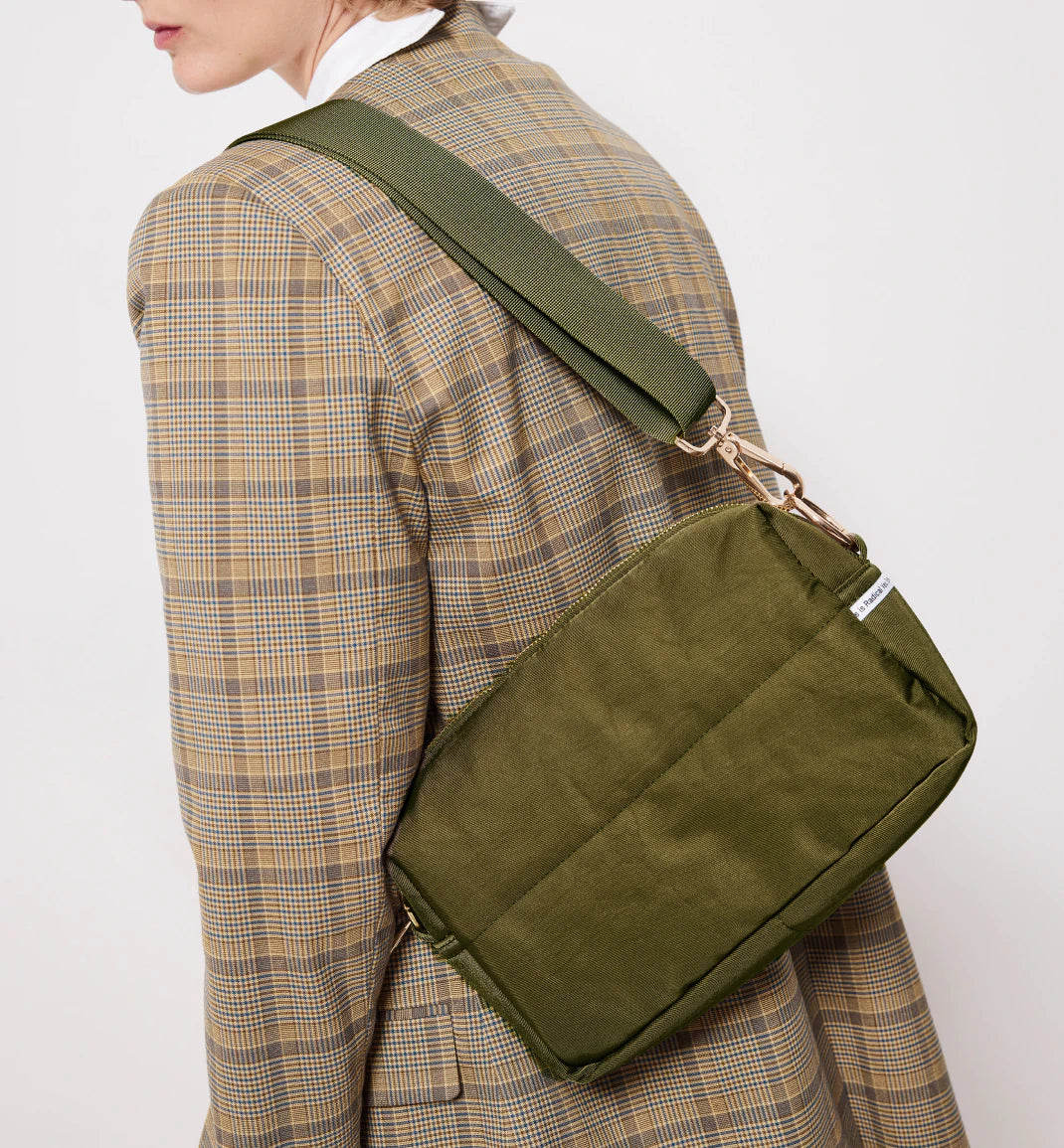 North Star Nylon Clutch Bag for Women | Olive Green Crossbody Purse | Perfect for Work, Travel & Everyday Use