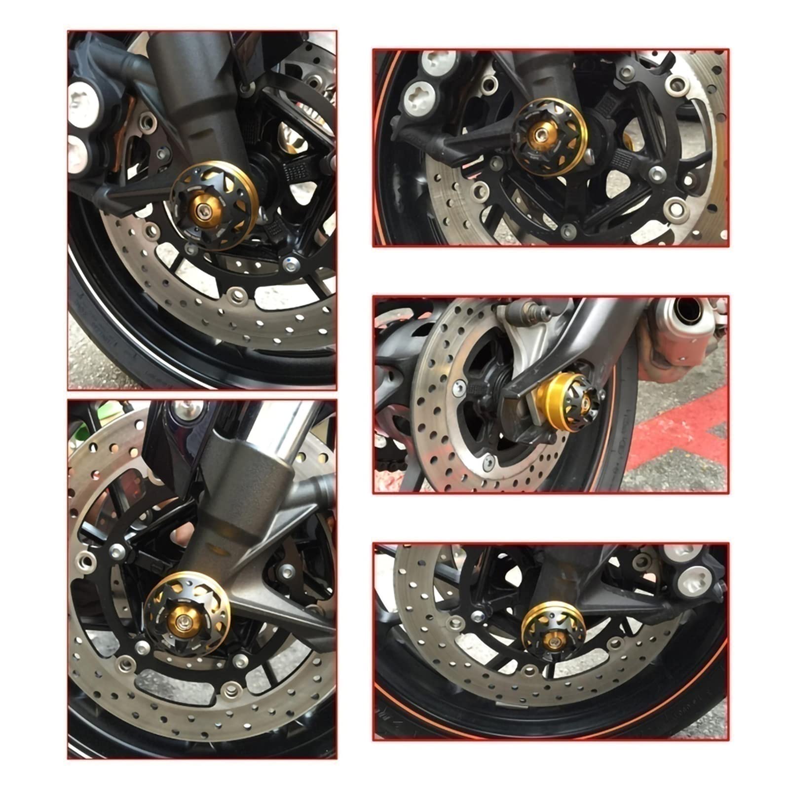 Honda CRF1000L Africa Twin Motorcycle Crash Protection Kit (2016-2020) - Front & Rear Wheel Drop Bars with Shock Absorber for Off-Road Adventure Riding